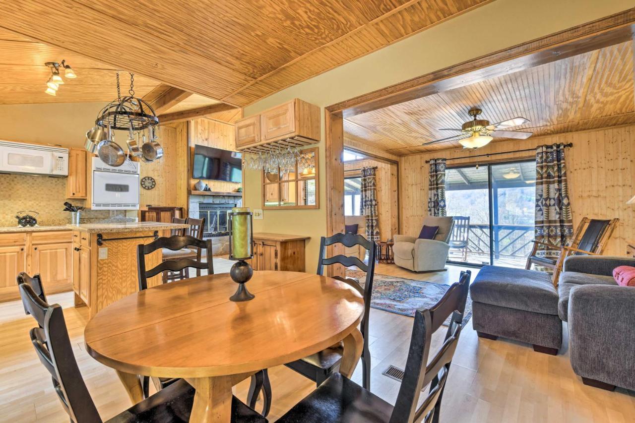 Best Location - Maggie Valley Cabin With Hot Tub! Bagian luar foto