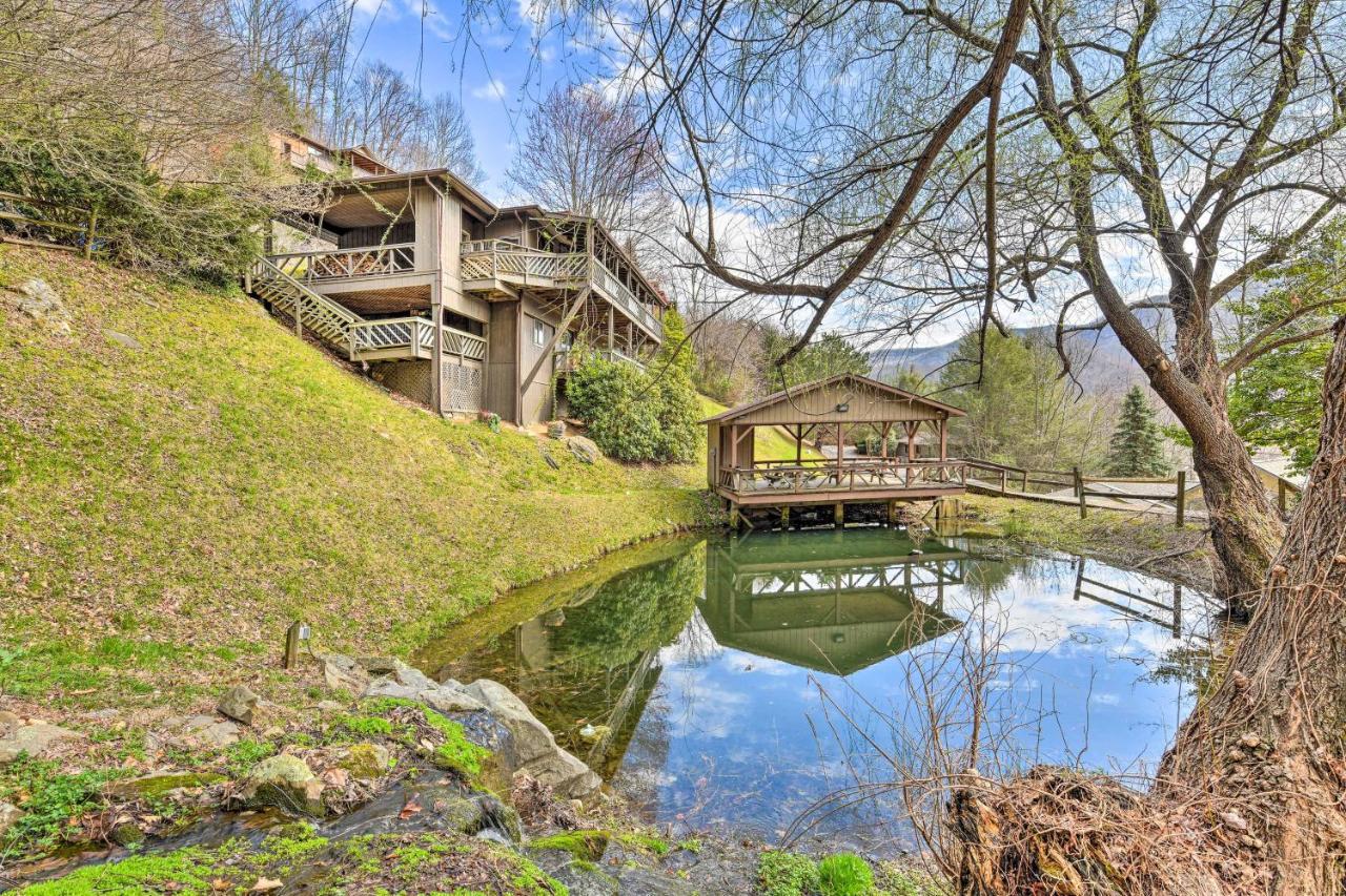 Best Location - Maggie Valley Cabin With Hot Tub! Bagian luar foto